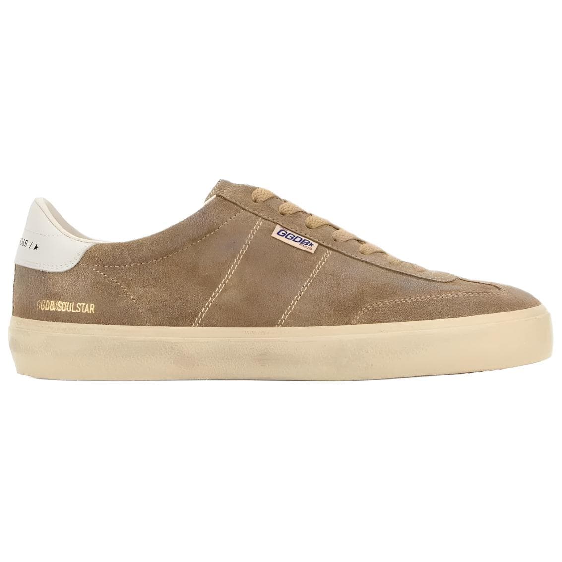 Golden Goose Soul Star Suede Tobacco White Milk