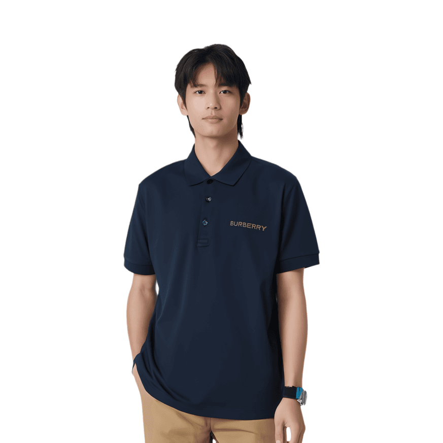 Burberry SS24 Polo Shirt Marine Blue