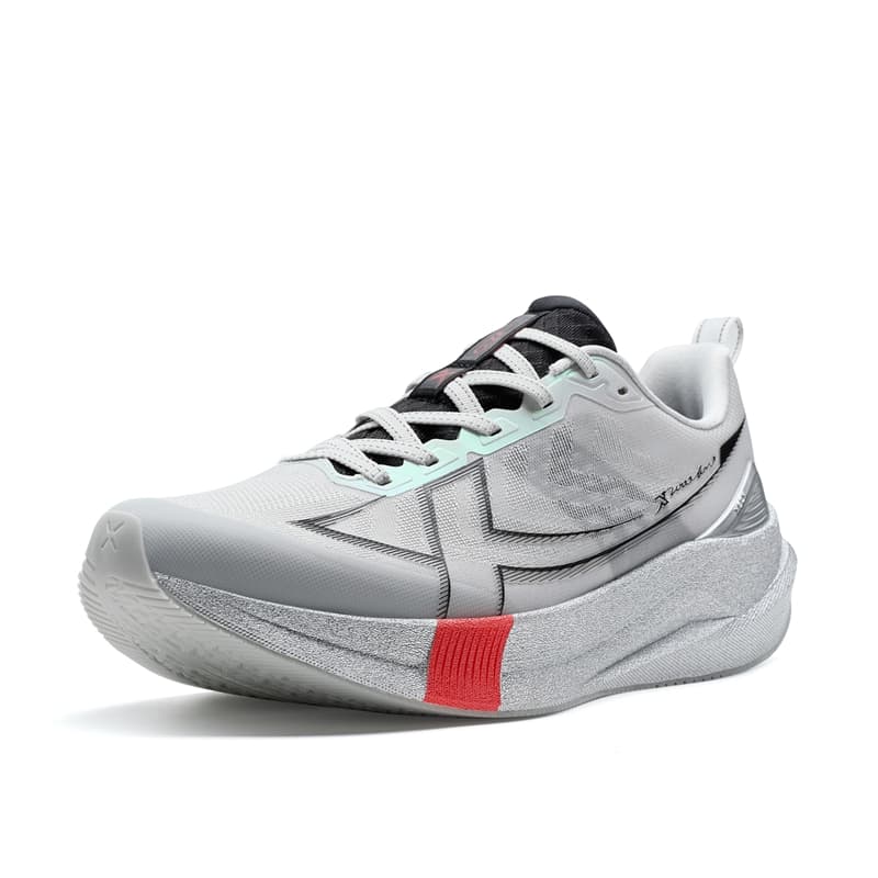 XTEP 2000km 5.0 Breathable ACE Physical Fitness Test & Exam Gray Black