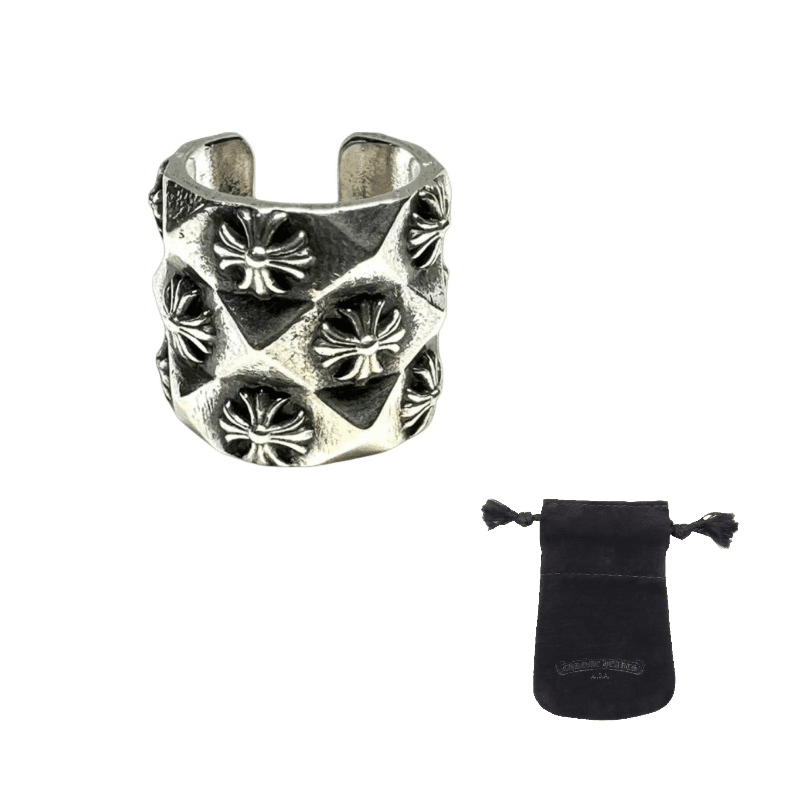 Chrome Hearts Clip On Earrings Silver Silver