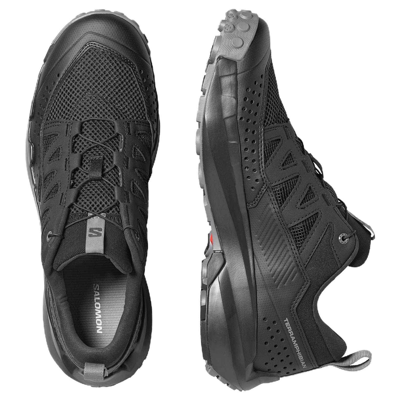 SALOMON TERRAMPHIBIAN Mesh, Textile, Synthetic Resistant, Odor Resistant, Waterproof, Breathable