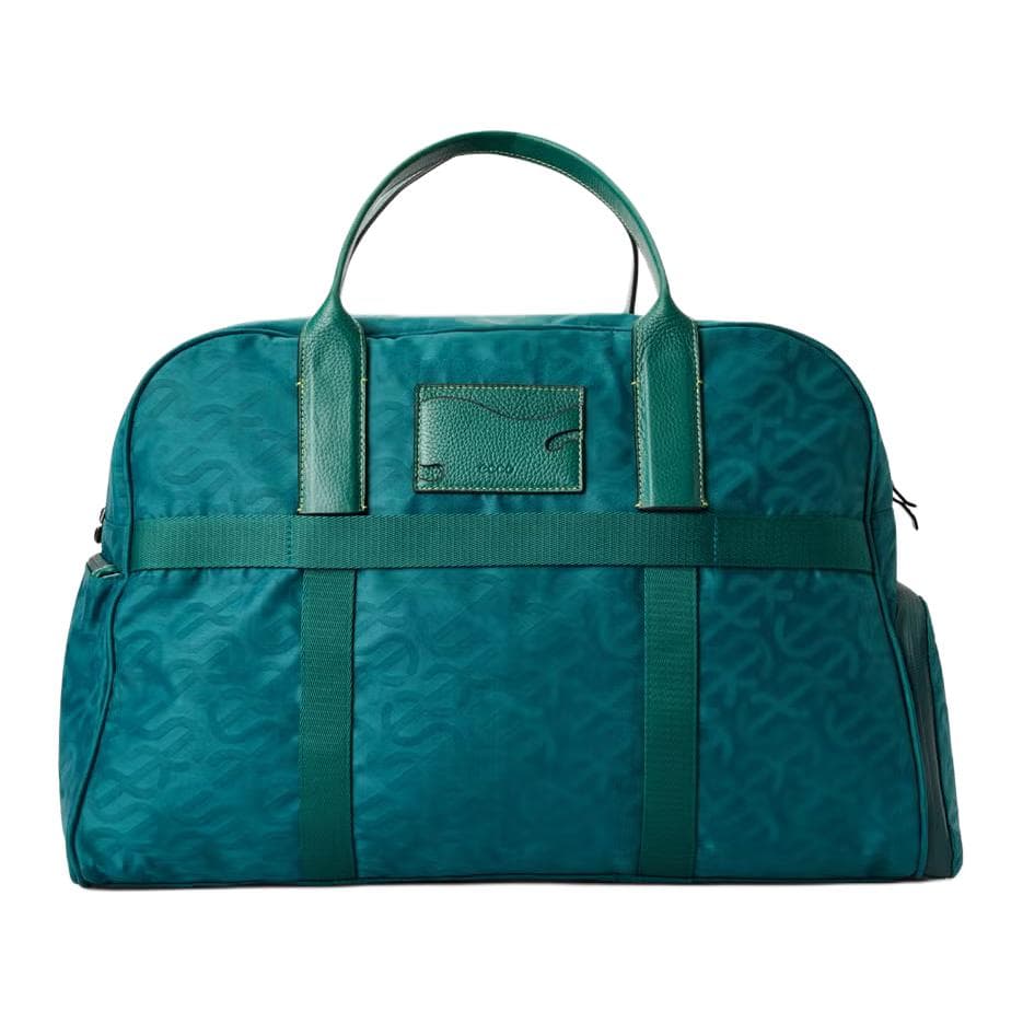 Ecco Textile Fabric Handbag Travel Bag Green