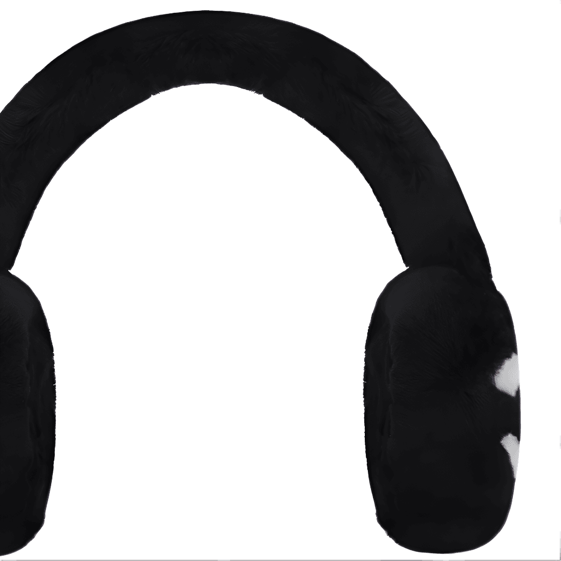 CHANEL 23n Wool Earmuffs Black