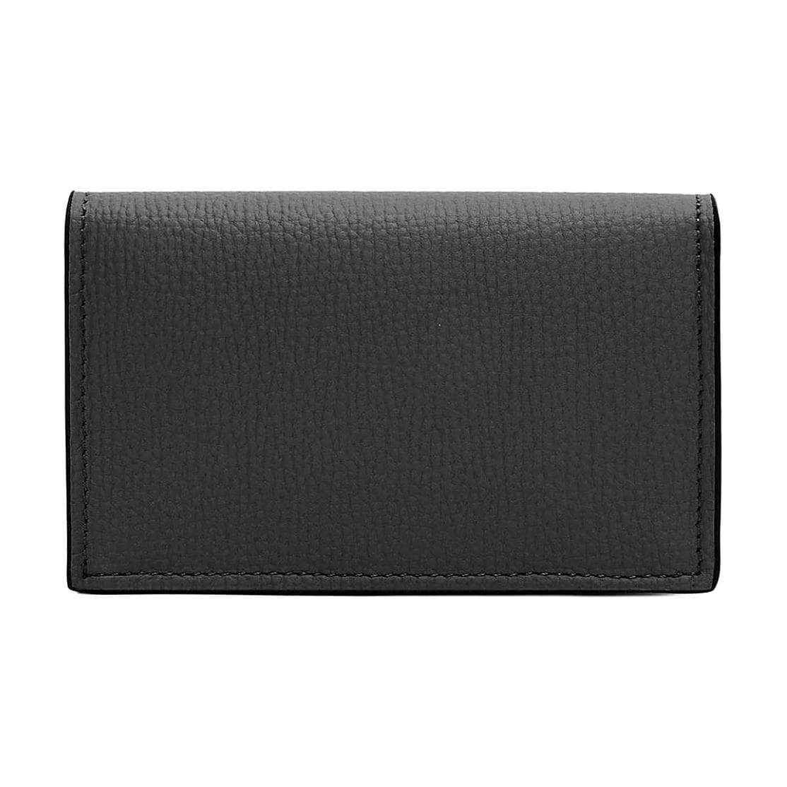 LOEWE Anagram Pebble Texture Cow Business Card Holder Black