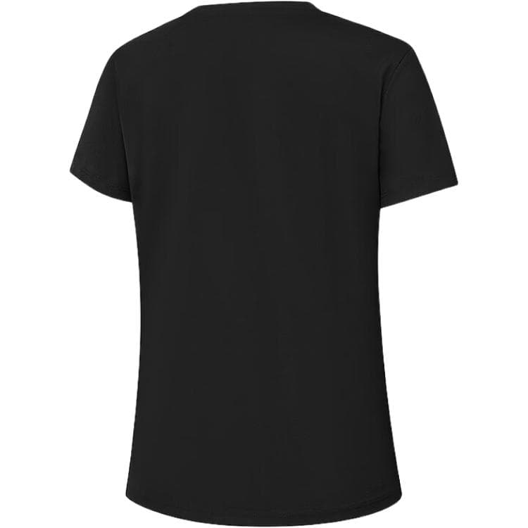 QIAODAN TShirts Black Crew Neck Moderate Straight Fit