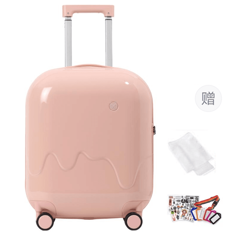 Lie North ABS+PC Suitcase Luggage 20 Inch, 24 Inch, 28 Inch White/Pink/Green/Yellow Pink