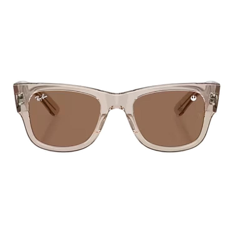 RayBan Propionic Acid Square Sunglasses Transparent Light Brown