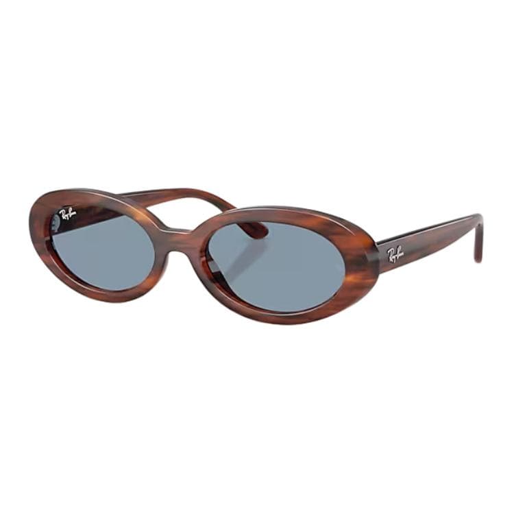 RayBan Acetate Oval Sunglasses Stripes Havana Stripes Havana