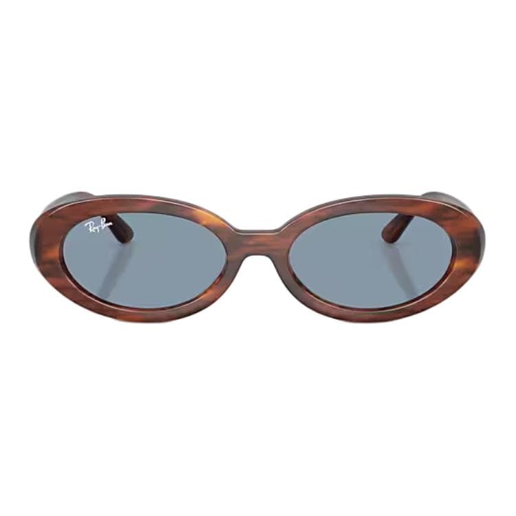 RayBan Acetate Oval Sunglasses Stripes Havana