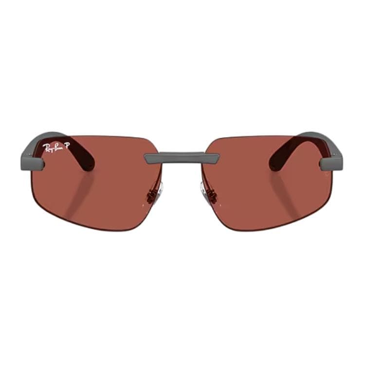 RayBan Peek Polymer Irregular Shape Sunglasses Sand Gray
