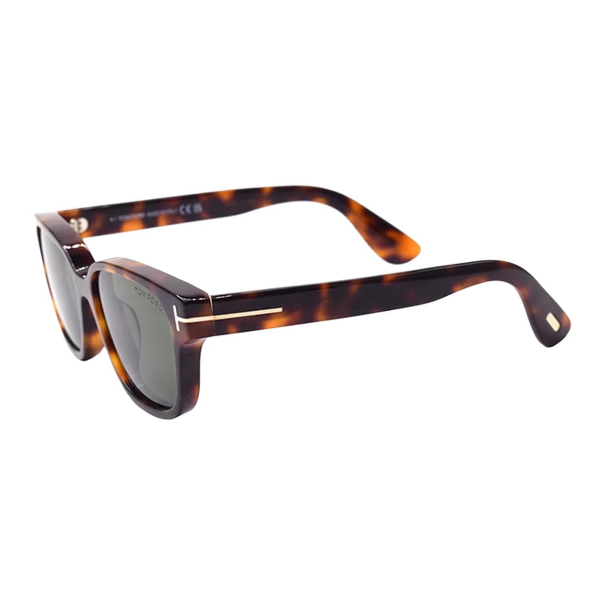 TOM FORD Plate Square Sunglasses Tortoiseshell