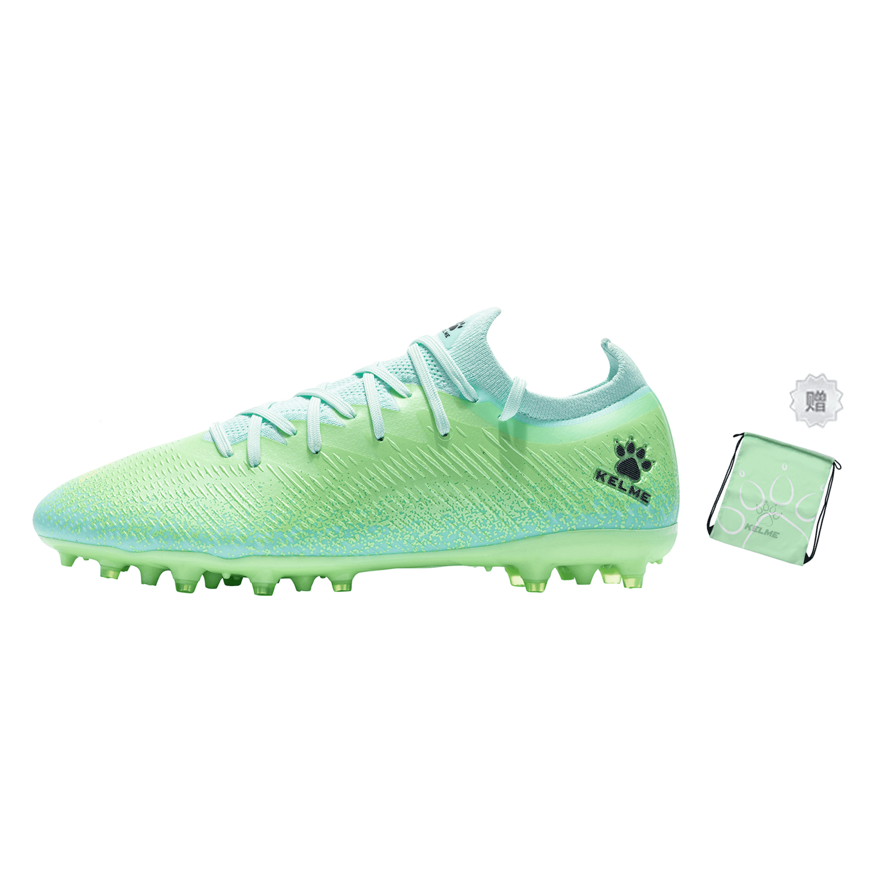 KELME Gale 2.5 MG (Multi Ground) SlipResistant Breathable Support Balance Lightweight Soccer Mint Green