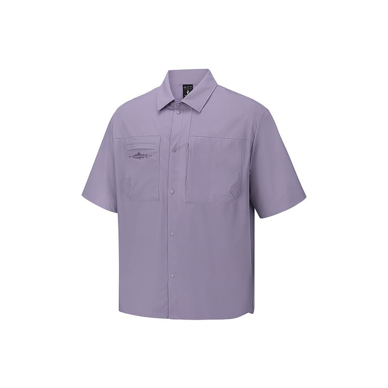 Skechers Shirts Eggplant Purple 05S7 Lapel Moderate Eggplant Purple 05S7