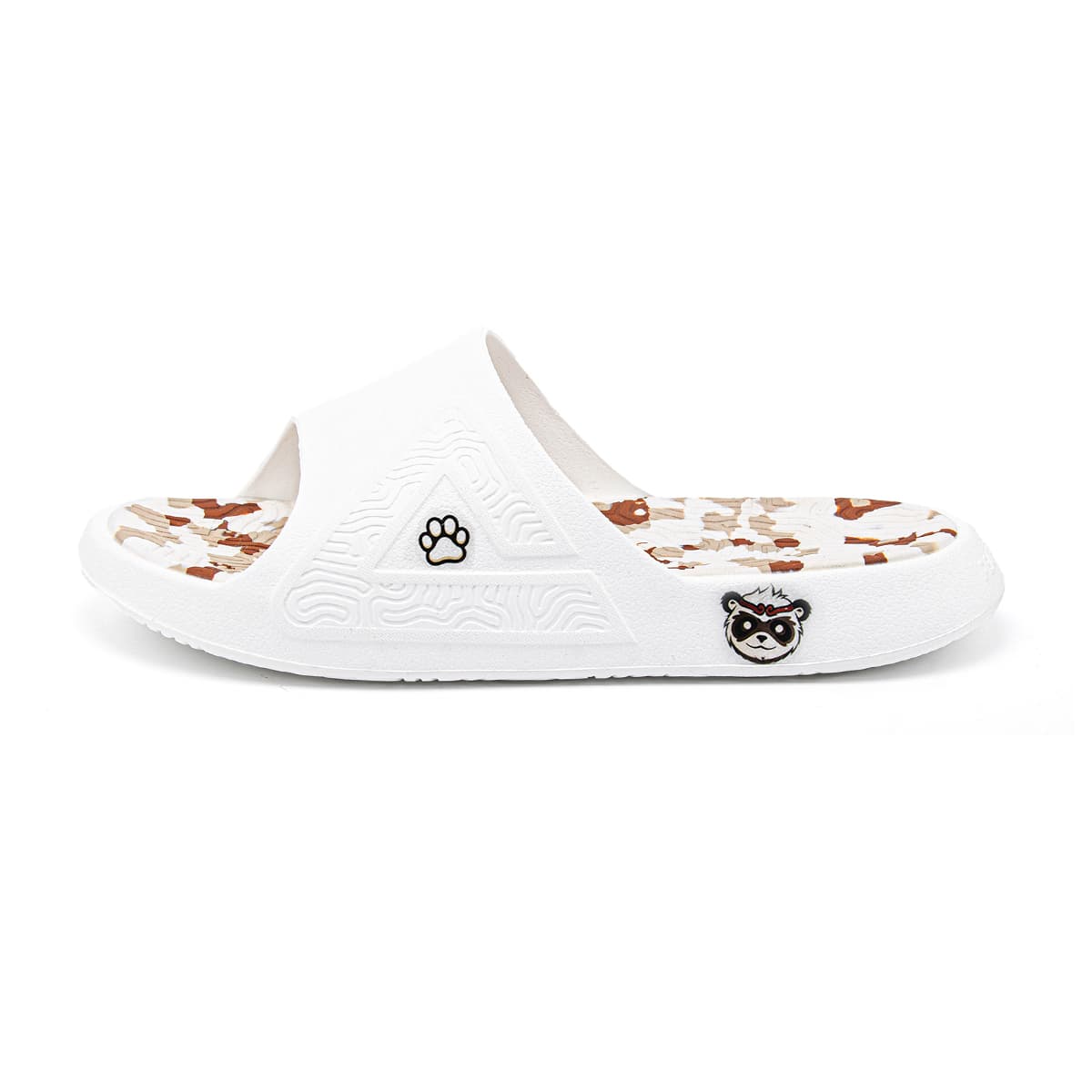 PEAK Taichi National Innovation Slippers EVA Slide Slippers White Brown