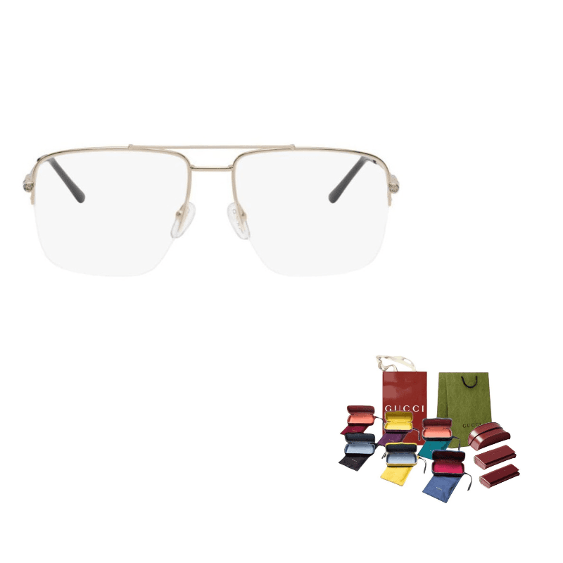 GUCCI Aviator Sunglasses Gold Gold
