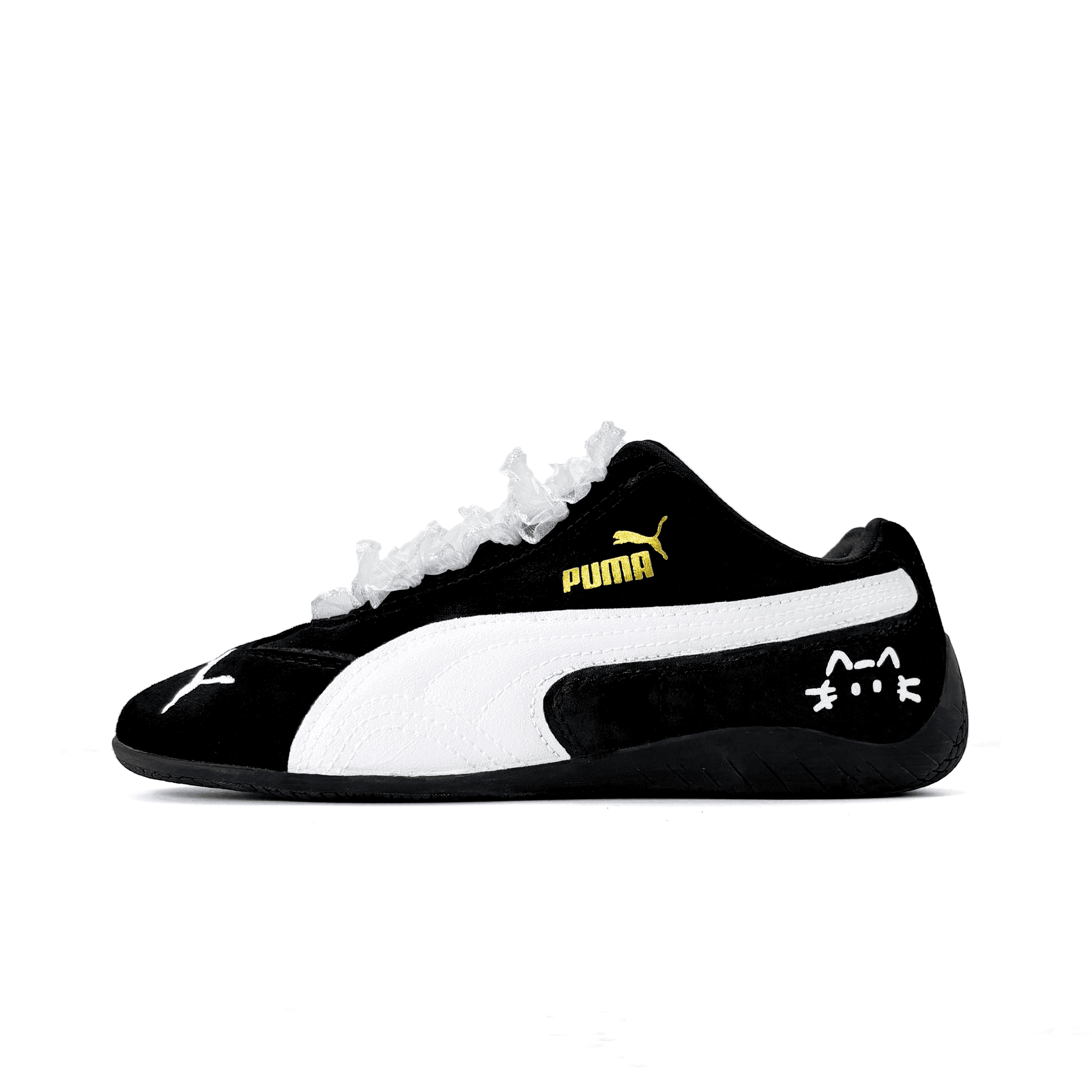 PUMA Speedcat Lace Sunee Fabric Racing Black White Black White