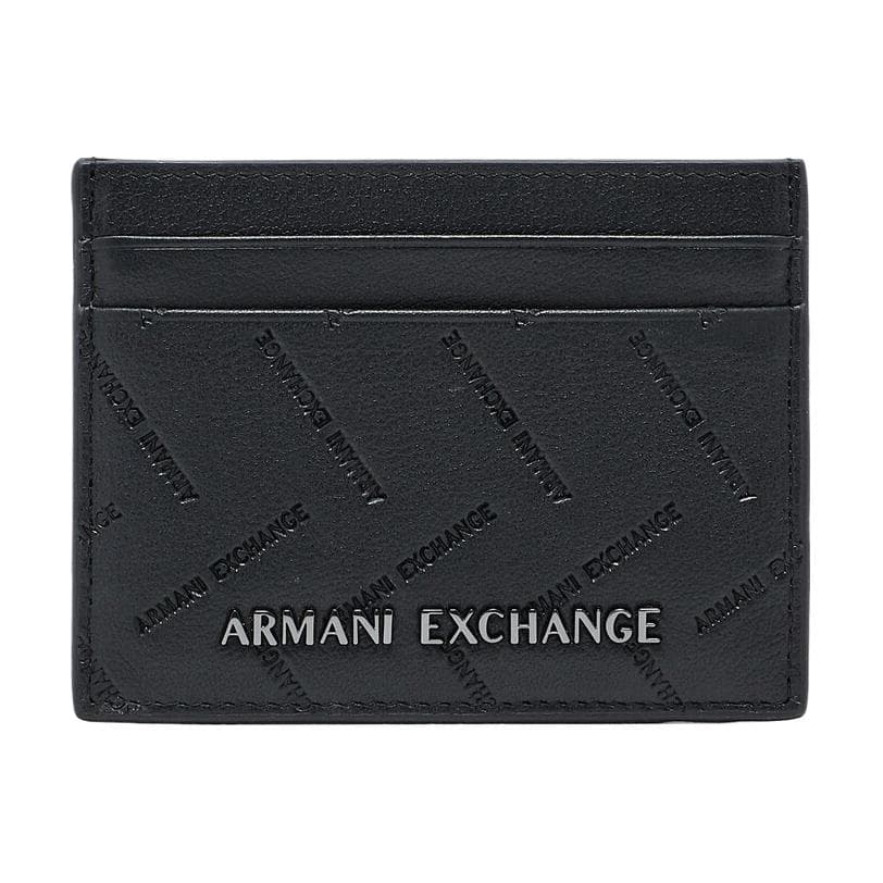 ARMANI EXCHANGEAE Cow Card Holder Black Black