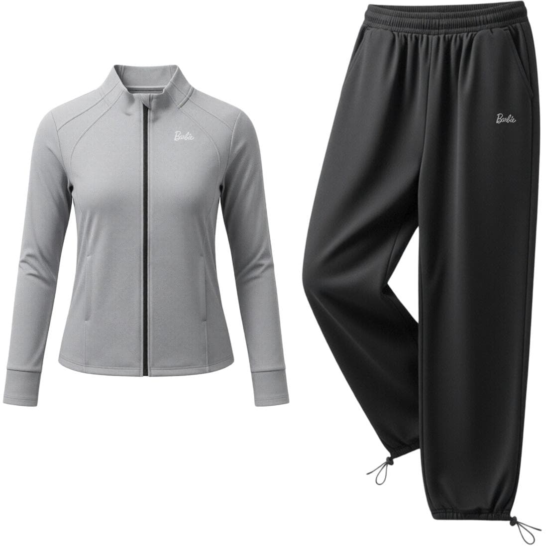 Barbie Fitness Sets Gray Stand Collar Moderate