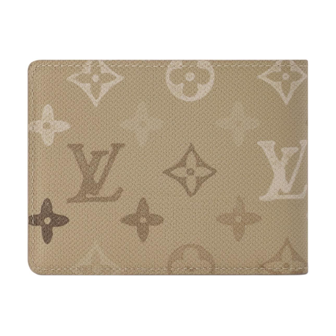 LOUIS VUITTON Multiple Monogram Surplus Coated Canvas Wallet Sand