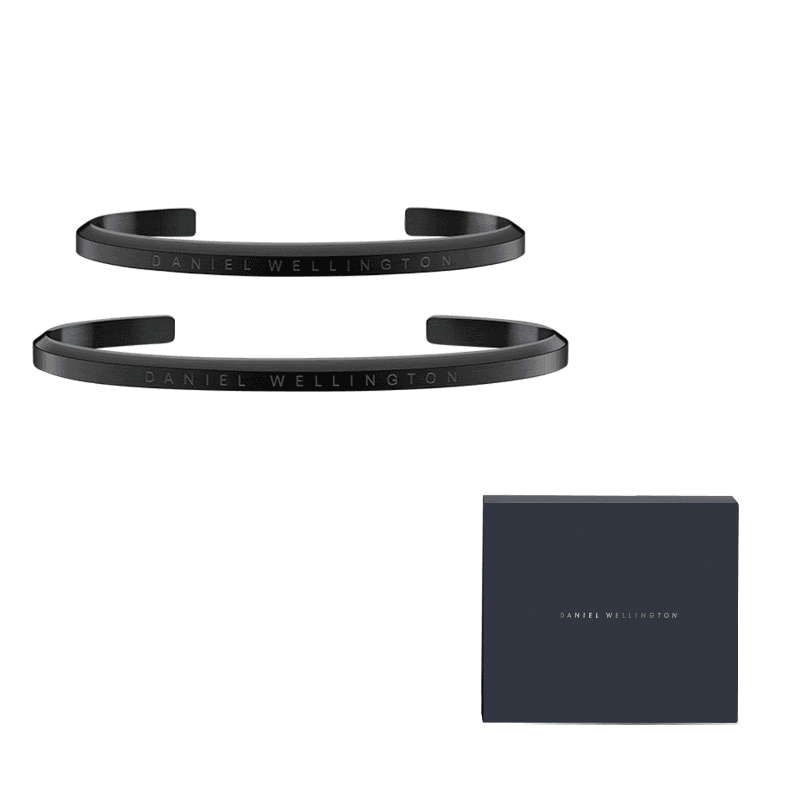 Daniel Wellington Alloy Bangles Obsidian Black Obsidian Black