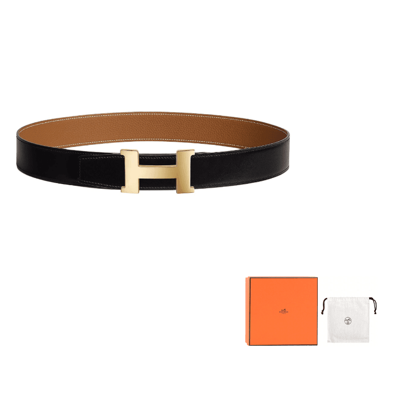 HERMES Metal Calfskin Width 3.8cm
