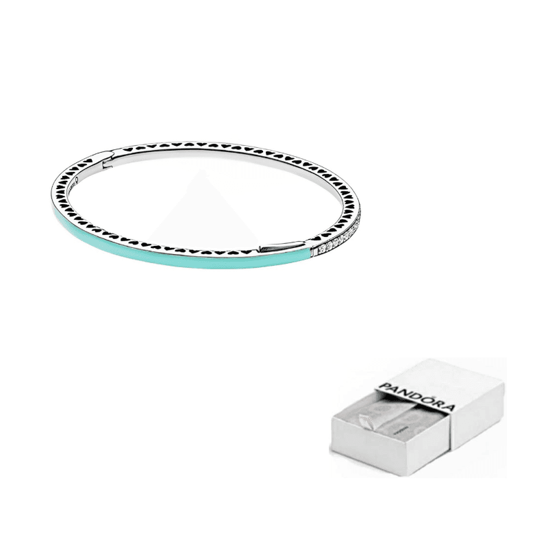Pandora 925 Sterling Silver Synthetic Cubic Zirconia Bangles