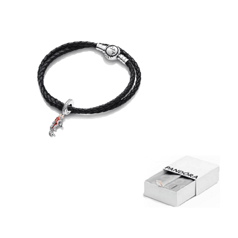 Pandora 925 Sterling Silver Synthetic Cubic Zirconia Bracelets Black