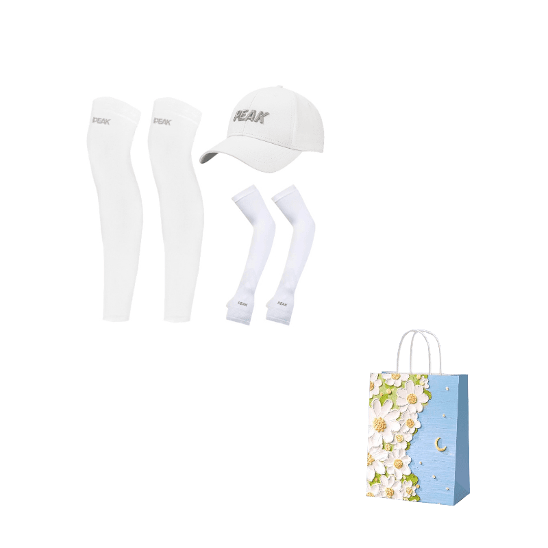 PEAK Sun Protection Leg Covers White Set