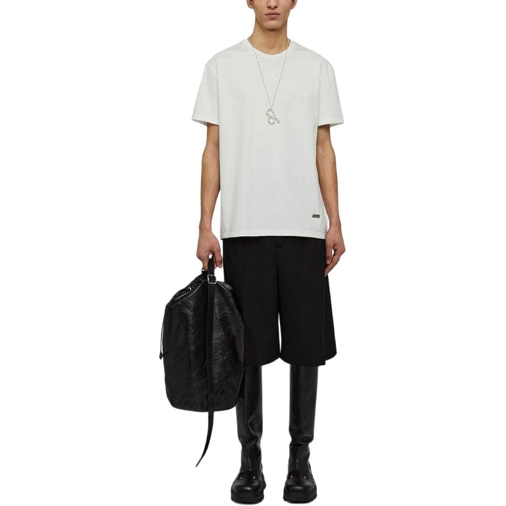 Jil Sander Logo Plaque Crewneck TShirt