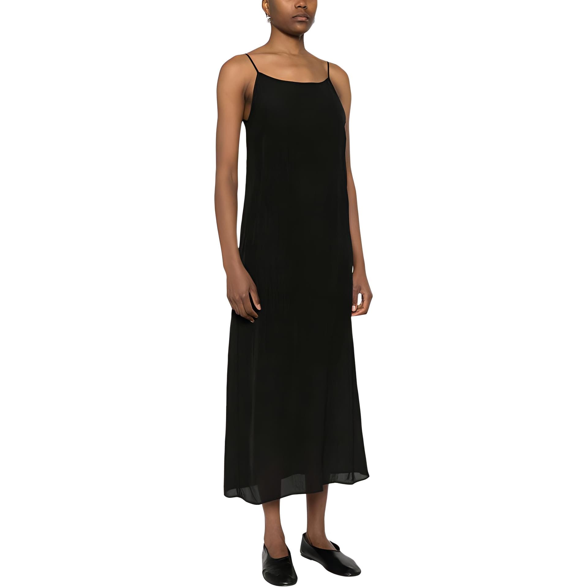 UMA WANG Scoop Neck Midi Dress