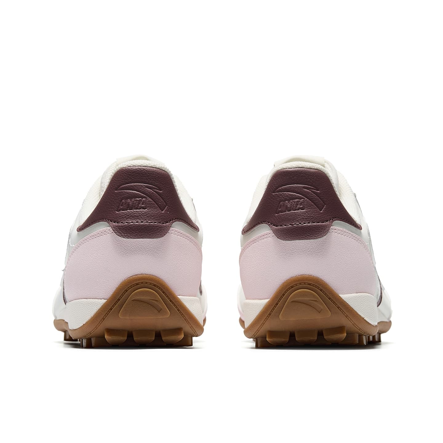 Anta Joyful Classic AbrasionResistant Lightweight Breathable Lowtop Pink White