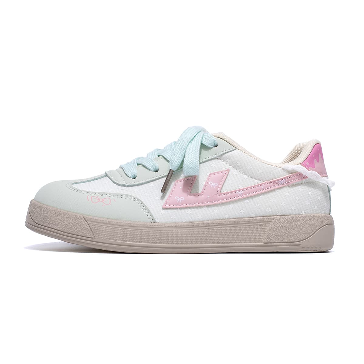 WARRIOR Lowtop Beige, Light Blue/Light Yellow, Light Green/Pink