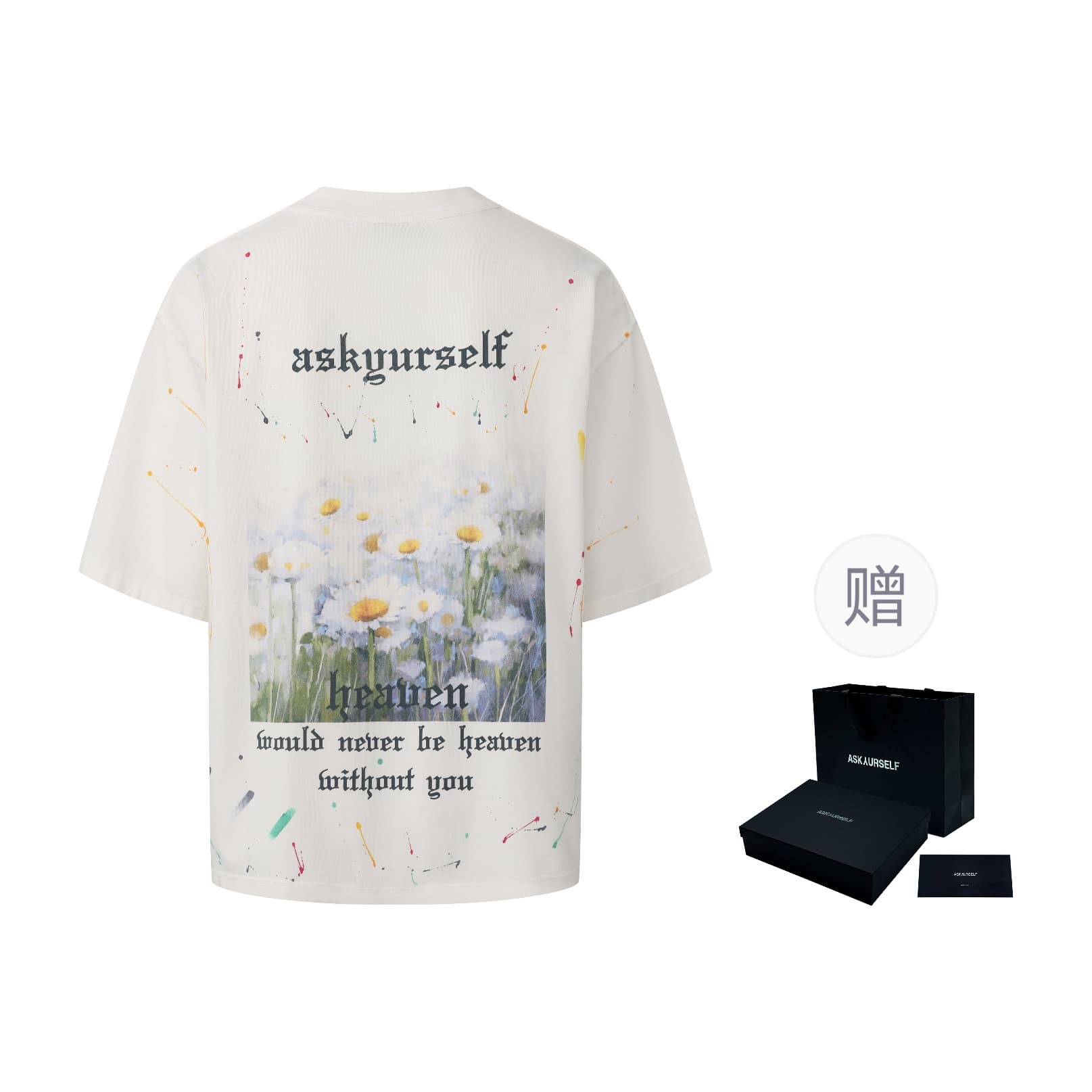 Askyurself Short Sleeved T Shirts Clothing White Gift Box Set