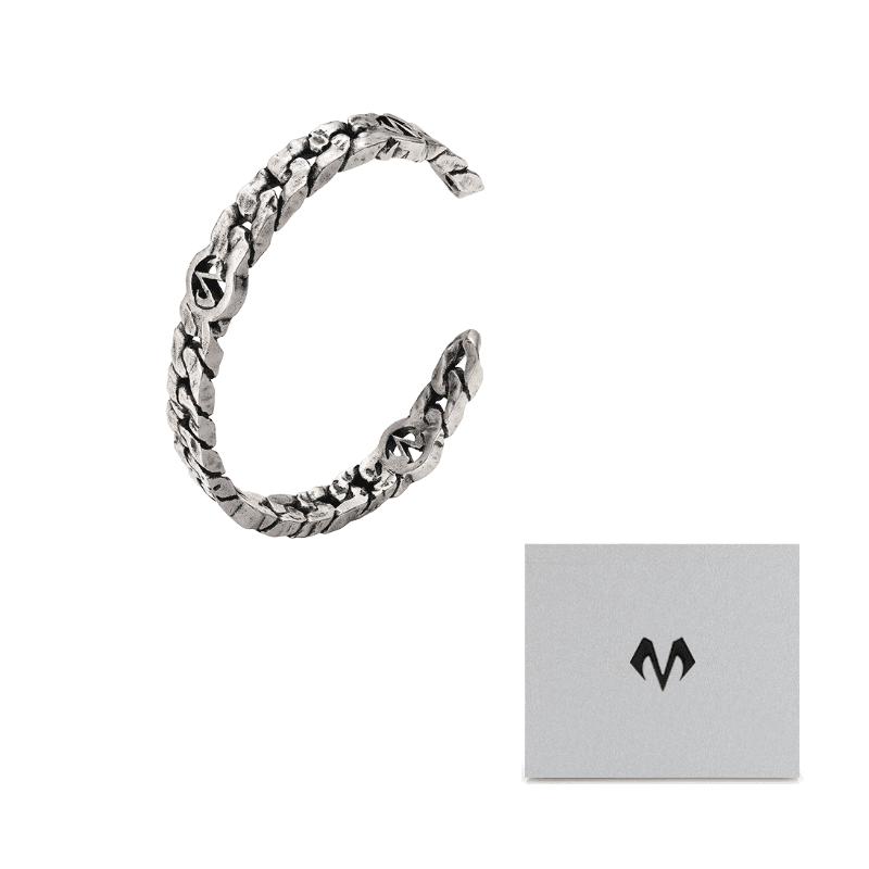 BABAMA Silver Plated Copper Bangles Antique Silver