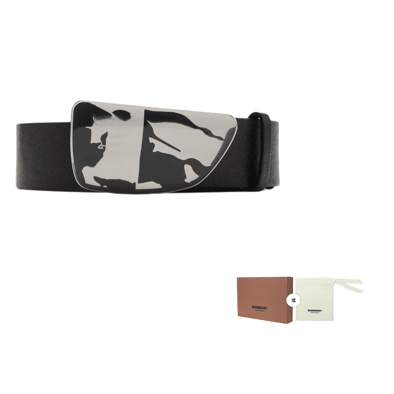 Burberry Calfskin Black Width 3.5cm Black