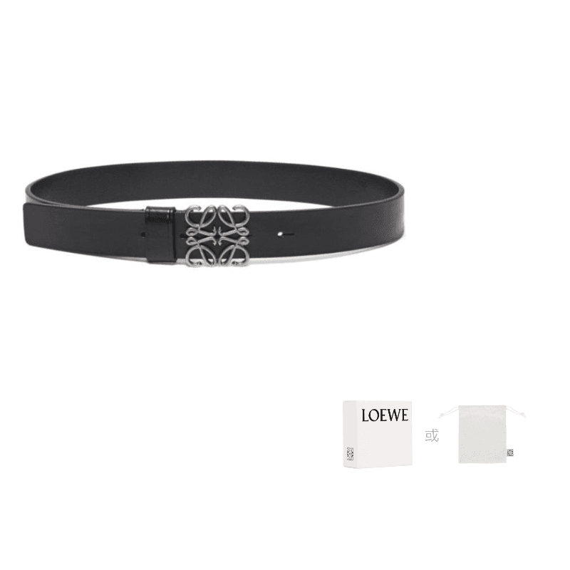 LOEWE Calfskin Black Width 4cm