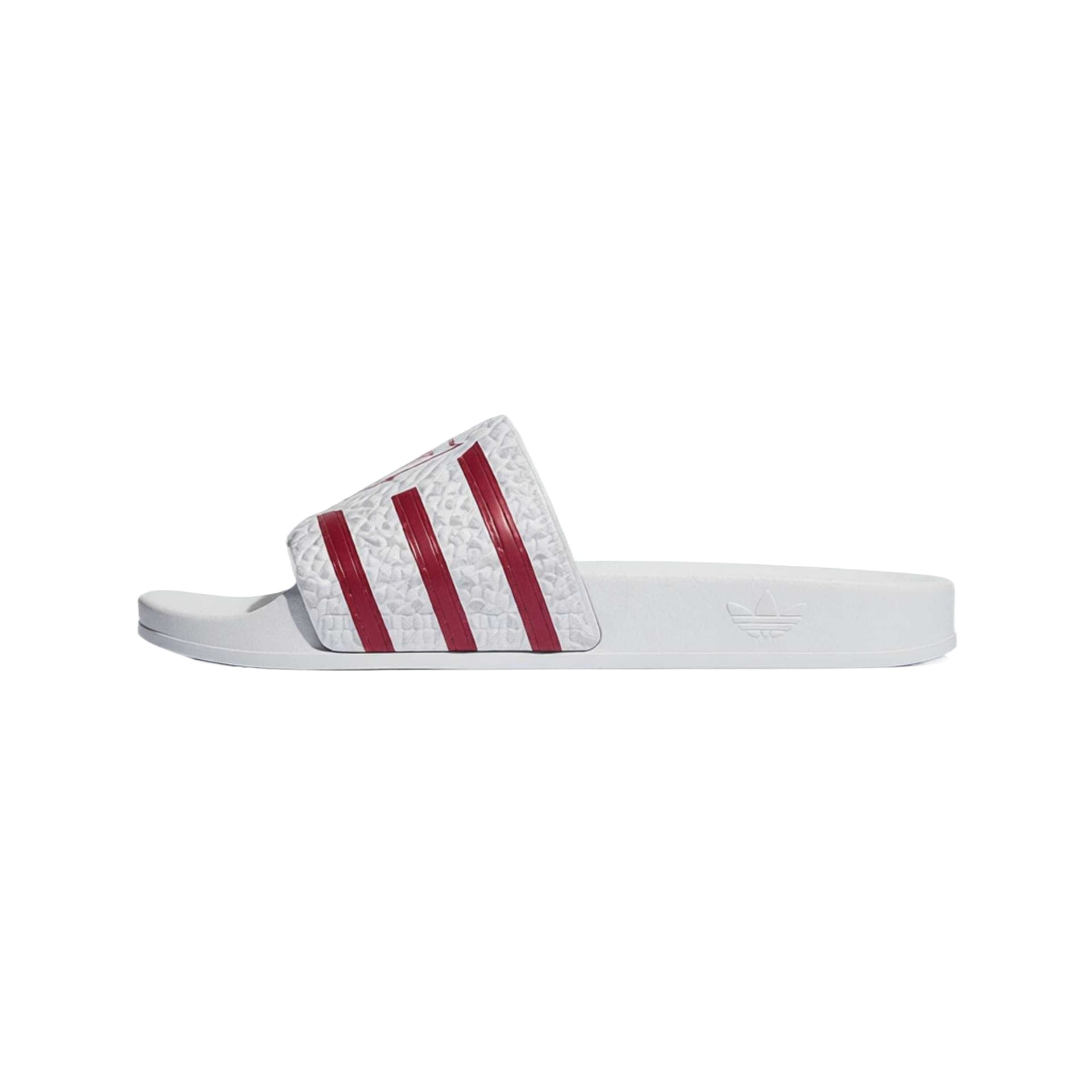 Adidas Originals Trefoil Slide Slippers White/Strawberry Red