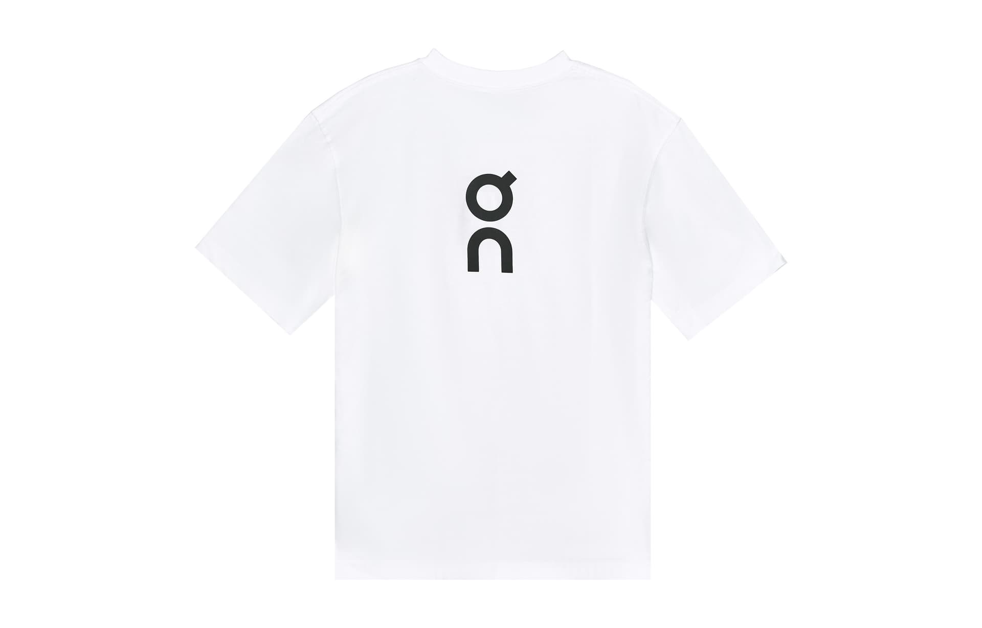 On TShirts White Crew Neck Moderate Straight Fit