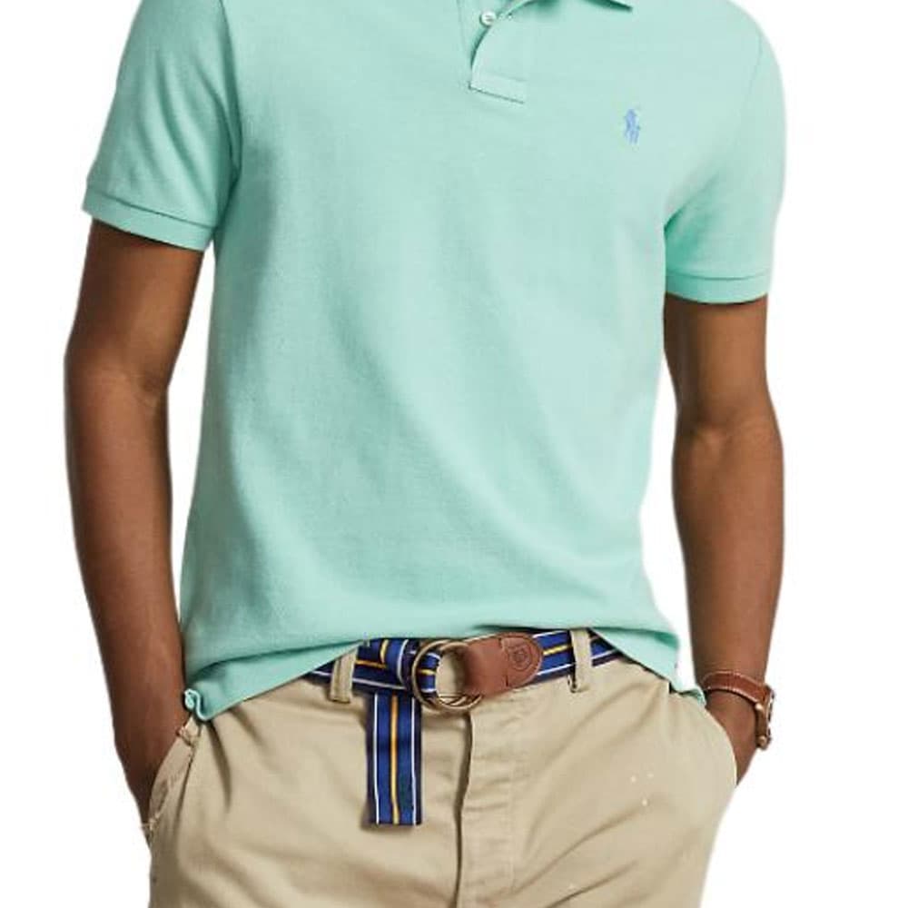 Polo Ralph Lauren Polo Shirt Custom Slim Fit Mint Green