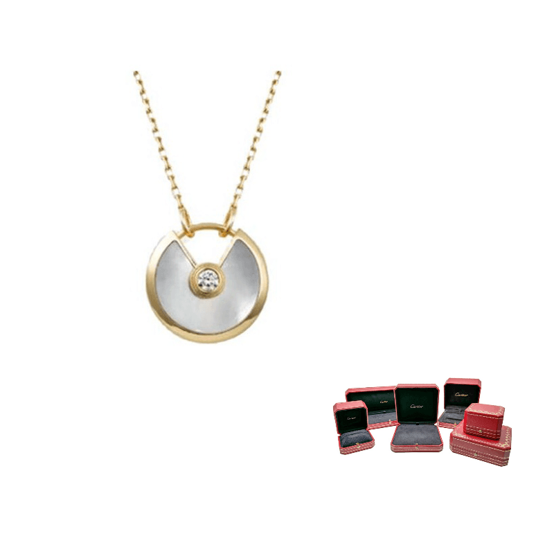 CARTIER AmuletteAmulette De Cartier 18K Gold Diamond Necklaces Gold Gold