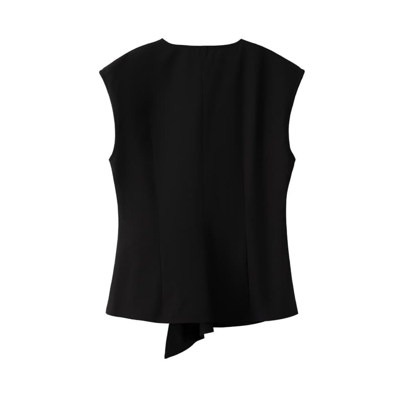 XIANGYING Shirts Black Vneck