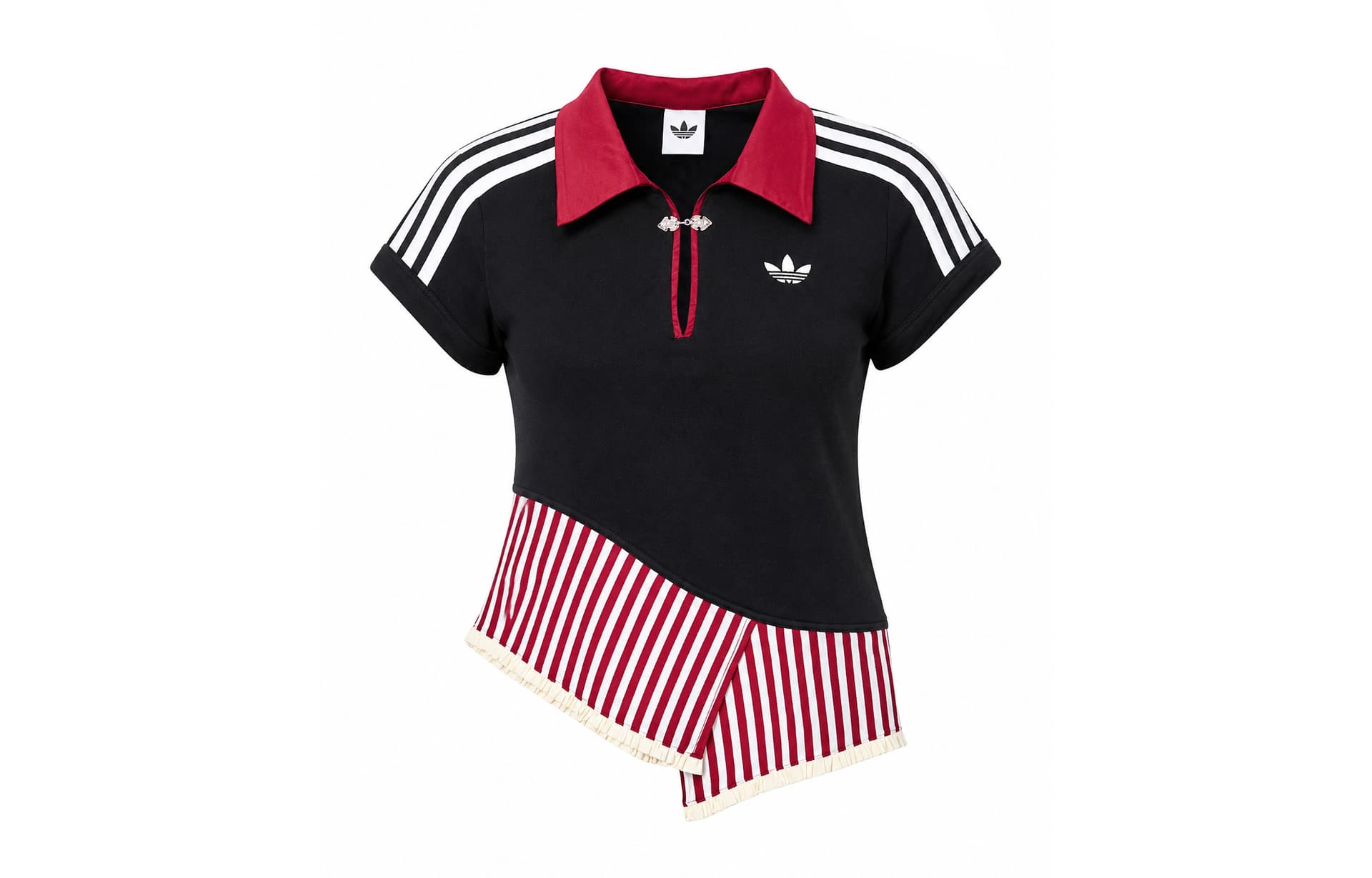 Adidas Originals Polo Shirts Polo Collar Moderate Nippedin Waist