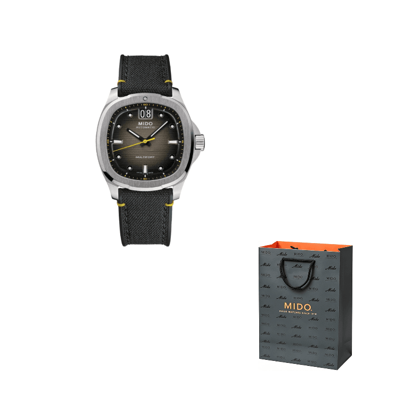 MIDO Helm Automatic Mechanical Movement 100m Waterproof Watch 39.2*40mm Gray Dial Stainless Steel Case Gray Dial