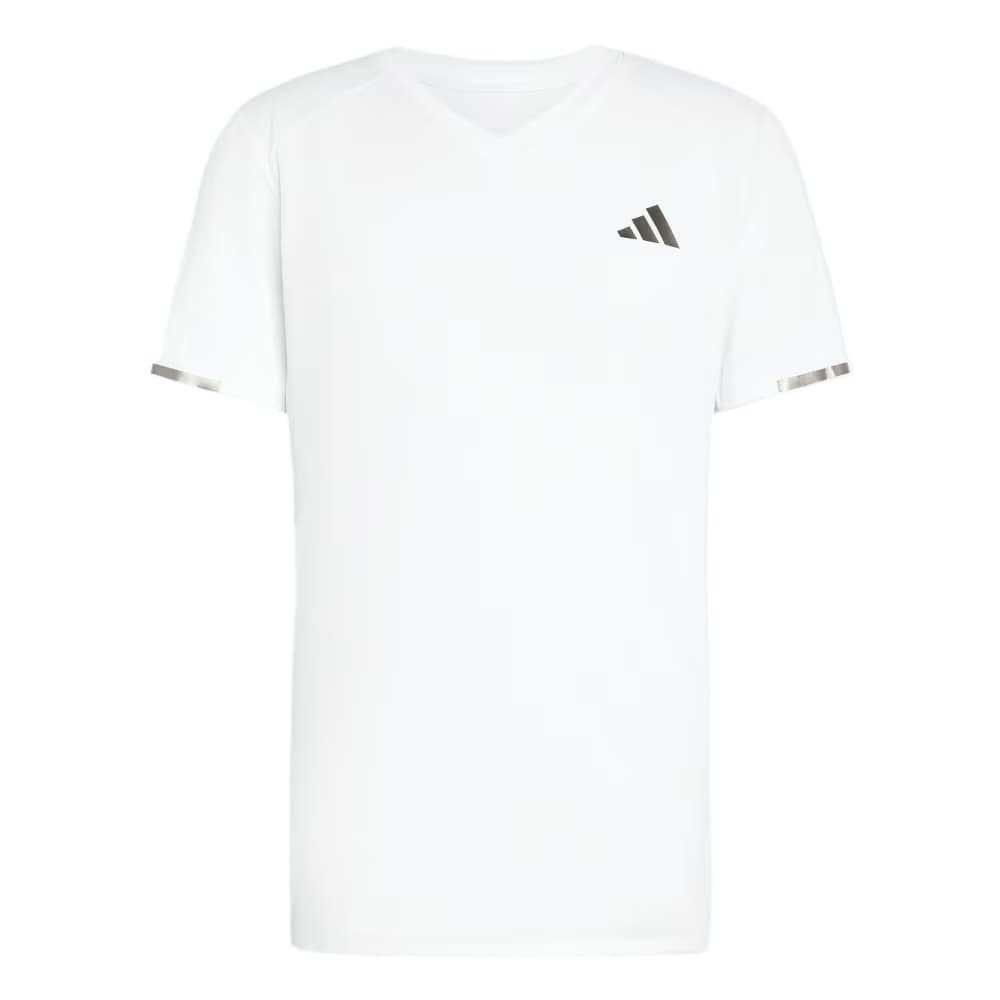 Adidas Tennis Tops White Vneck Moderate