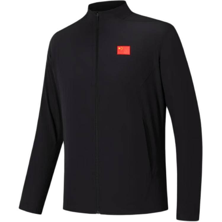 ANTA Champion AllWeather Collection Jackets Black Stand Collar Thin Straight Fit