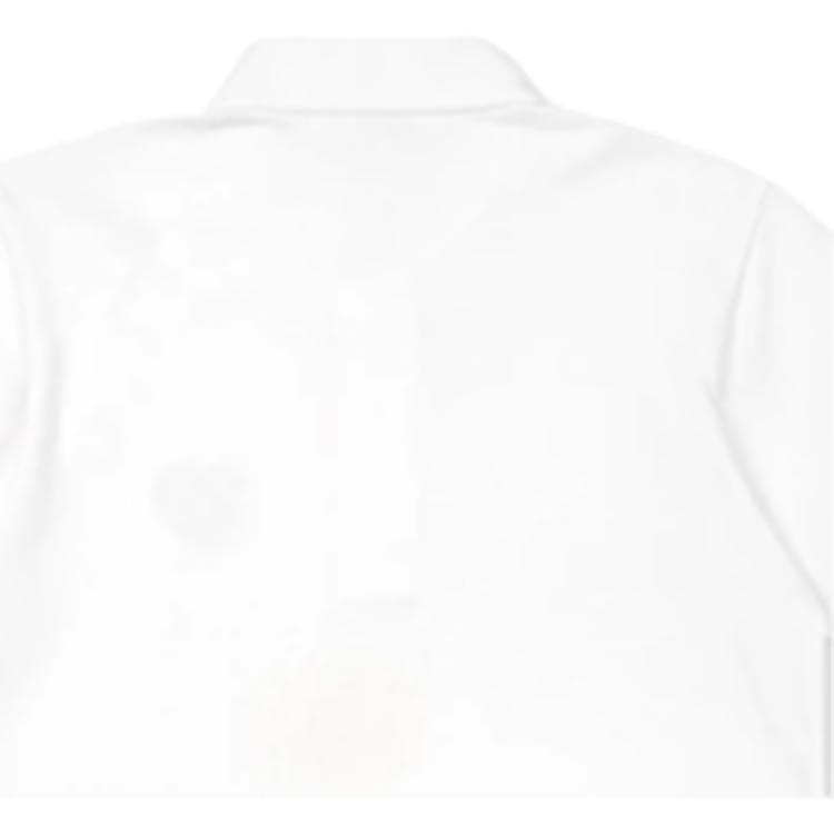CDG Play Polo Shirts White Polo Collar Moderate Straight Fit