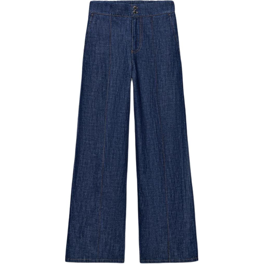ZARA Jeans Indigo Moderate Wide Leg