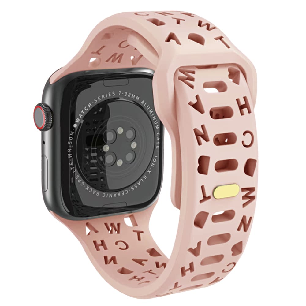 YIBIAOLIANGCAI Strap Apple Compatibility Silicone Material