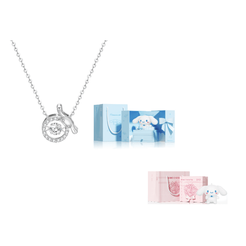TIDECOLOR Cinnamoroll Collection 925 Sterling Silver 999 Fine Silver Sterling Silver Necklace
