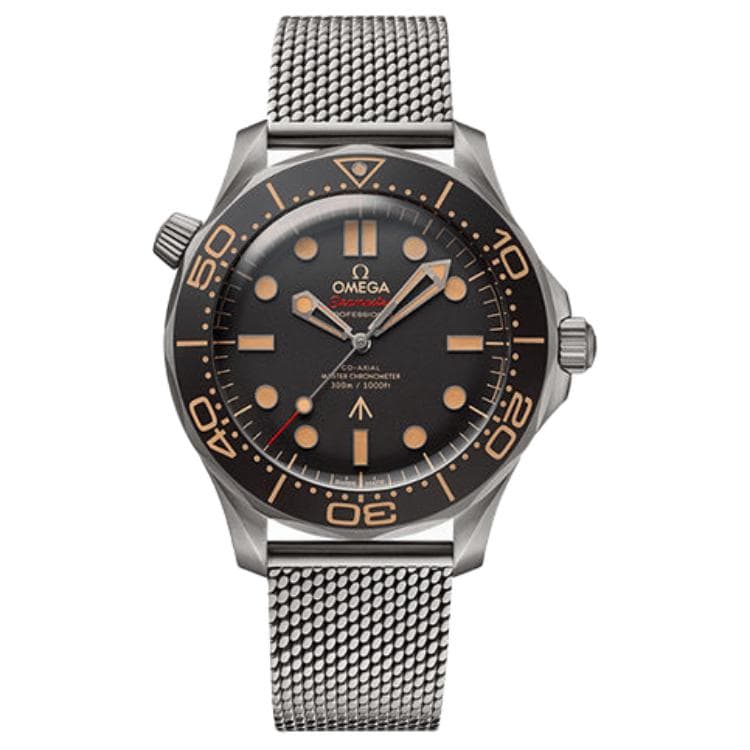 OMEGA Seahorse Collection 300m Diving Watch Automatic Mechanical Movement Watch 42mm Black Dial
